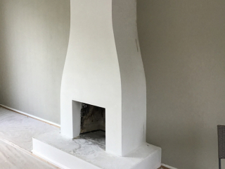 Betonlook openhaard