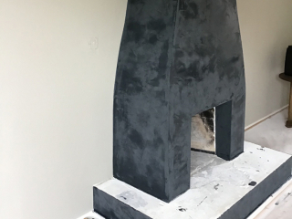 Betonlook openhaard